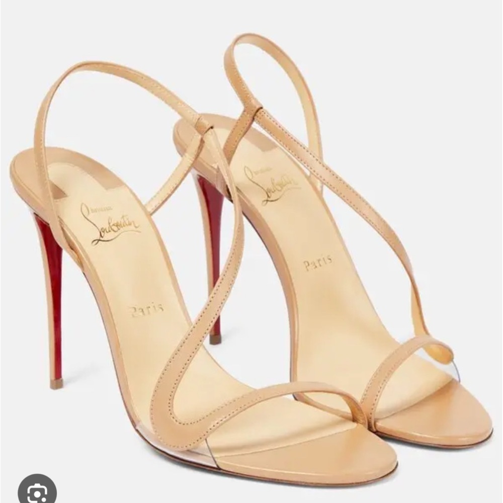 Christian Louboutin Rosalie 100 Sandals - Nude 39 9